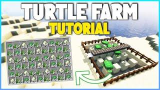 Minecraft EASY Turtle Farm Tutorial 1.20+ Easy Scute & Eggs