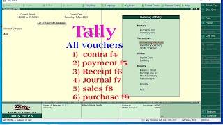 tally voucher entry  vouchers in tally  voucher entry in tally  tally voucher  tally erp 9