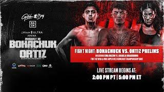 GOLDEN BOY FIGHT NIGHT  Serhii Bohachuk vs. Vergil Ortiz Jr. Prelims