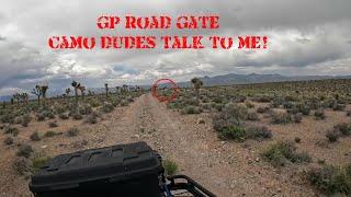Visit to GP Road Gate Near AREA 51 - THE CAMO DUDES TALKED TO ME
