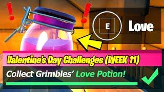 *NEW* Love Potion Locations & Collect Grimbles love potion from Fort Crumpet Coral Cove - Fortnite