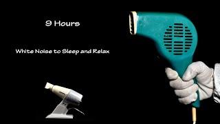 Hair Dryer Sound 212 and Hair Dryer Sound 11 Static  ASMR  9 Hours White noise to Sleep