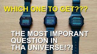 Which ONE to GET??? Casio F-91 vs F-105 vs W-86??? THE MOST IMPORTANT QUESTION IN THE UNIVERSE