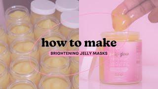 how to make brightening turmeric and kojic acid jelly masks beginner friendly with measurements