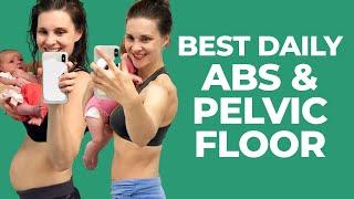 Postpartum Core & Pelvic Floor Exercises 10-Minute Postpartum AB Workout