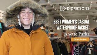 Best Womens Waterproof Jacket for CasualAround Town - The Didriksons Anette Parka