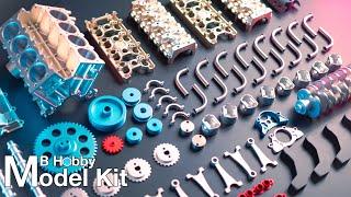 Build a V8 Engine Model Kit  Speed Build  Stirlingkit