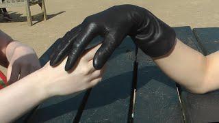 Girls Leather gloves Emily Cuir