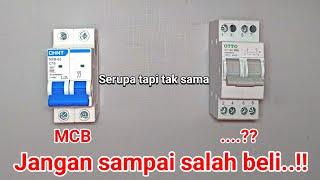 PERBEDAAN MCB LISTRIK 2 POLE DENGAN COS Change Over Switch