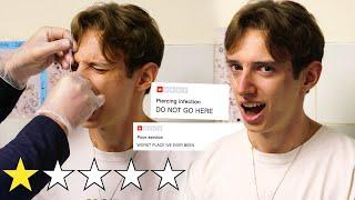 I got my NOSE PIERCED at the WORST REVIEWED piercing shop in MY CITY *LONDON* 1 STAR RATED