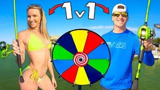 1v1 Spin The Wheel Fishing Challenge WHO WILL WIN?