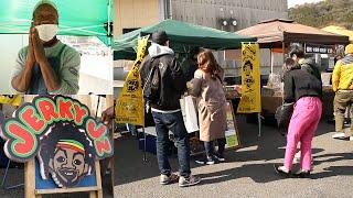 その場でファンが出来るジャマイカ屋台！続々人が集まる屋台の開店に密着｜Japanese street Food｜jamaican street food