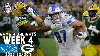 Detroit Lions vs. Green Bay Packers  2023 Week 4 Game Highlights