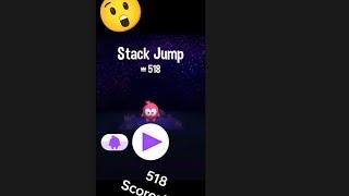 Stack Jump Highest score 518  Unbeatable Score 