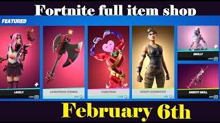 Fortnite Item Shop  *BACK* VALENTINES DAY COSMETICS  February 6 2022 Fortnite Battle Royale