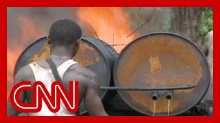 Nigerias illegal oil refineries 2010