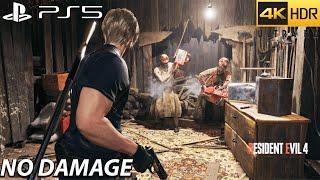 Resident Evil 4 Remake PS5 - Aggressive Gameplay  No Damage  4k60FPS
