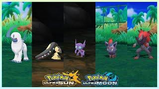 Pokemon UltraSun & UltraMoon - AbsolMawileSableyeZorua & Zoroark Locations