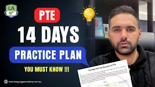 PTE 14 Days Practice Plan 2024  Tips Tricks and Strategies  Important Tasks  Language Academy