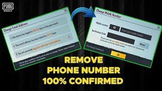 Remove Third Link in Pubg  How To Unlink Email Or Phone number In PUBG Mobile