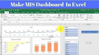 How to Create Dashboard in Excel ️