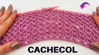 INCREDIBLE KNITTING STITCH FOR SCARF WITH ONLY 2 LINES