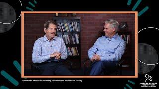 Eric Dinallo and John Stossel speak about stuttering therapy at the 2021 AIS Virtual Gala