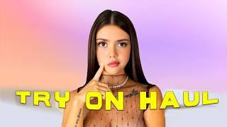 LINGERIE  TRANSPARENT  TRY ON HAUL  Close Ups See through   Dress No Bra  Micro Bikini Trend