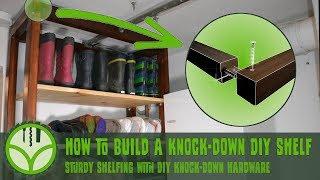 DIY knock-down storage shelf build Free plans