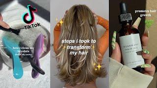 HAIR CARE ROUTINE TIPS AND HACKS THAT WILL TRANSFORM YOUR HAIR  TikTok Hair Care Compilation