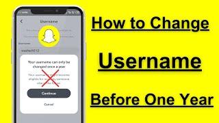 How to Change Snapchat Username Before 1 Year  2024  iPhone