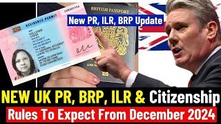 New UK BRP ILR PR and Citizenship Rules To Expect From December 2024 UK Settled Status Updates