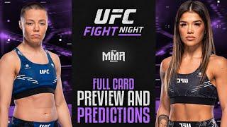 UFC Fight Night Namajunas vs. Cortez Full Card Preview and Predictions