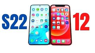 Galaxy S22 vs iPhone 12 Speed Test