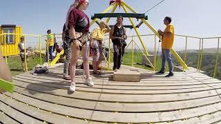 Зиплайн - zipline. Медовые водопады.