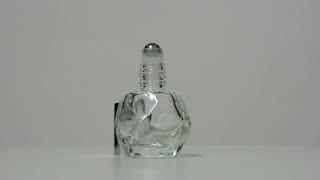 14 oz  7.5ml Round Octogen-Shaped Clear Glass Bottle  Heavy Base Bottom