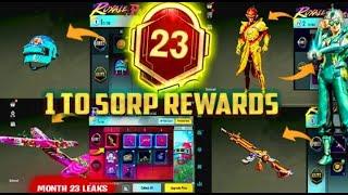 MONTH 23 ROYAL PASS  1 TO 50 RP  M23 ROYAL PASS LEAKS M23 ROYAL PASS REWARDS PUBG MOBILEBGMI