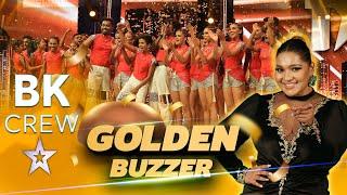 වේදිකාවේ පළවෙනි Golden Buzzer ගත්ත BK Crew  Sri Lankas Got Talent  Sirasa TV