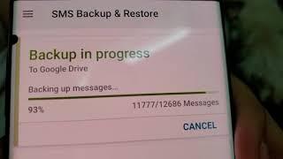 SMS backup and restore