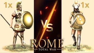 Can Bull Warriors Beat Armoured Hoplites in OG Rome Total War?