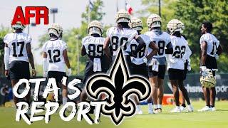 Saints OTAs Carr Leadership O-Line Shuffle Defensive Storyline