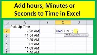 how to add hours minutes and seconds to time in excel - excel tips 2020