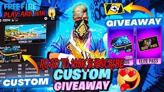 FREE FIRE LIVE GIVEAWAY CUSTOM ROOM  FF LIVE DIAMOND GIVEAWAY #lokeshgamer #gyangaming