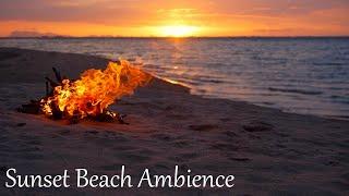 When You Need To Relax On The Beach - Beach Bonfire  Beach Sunset  Ocean Waves