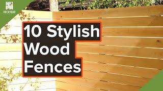 10 Stylish Wood Fence Ideas For Your Backyard  Backyardscape