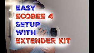 Easy Ecobee4 setup with Extender Kit PEK