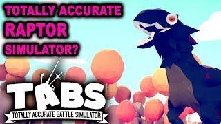 TOTALLY ACCURATE RAPTOR SIMULATOR DINOSAUR BATTLE – Lets Play TABS Update 0.6.1