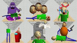 But Baldi Dies & Fainted 10 Mods Different In Baldis Basics Mods