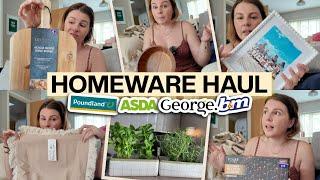 HUGE HOMEWARE HAUL - Nancy Meyers MovieCottage Core Aesthetic on a Budget - B&M Poundland + Asda