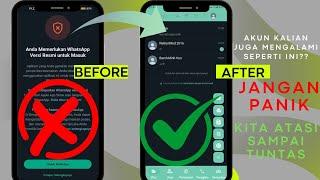 WhatsApp terkena peringatan pakai Aplikasi resmi  tidak bisa masuklogin WhatsApp Mod 2024